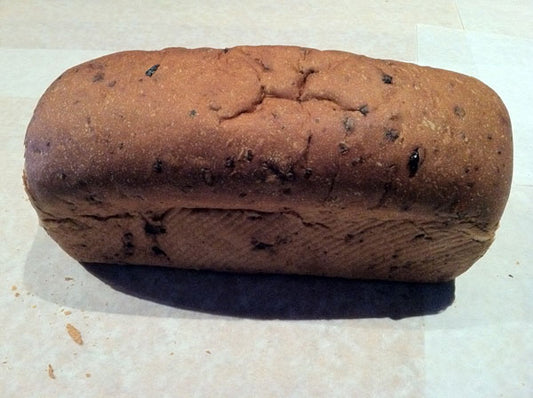Cinnamon Raisin Challah Loaf Bread.