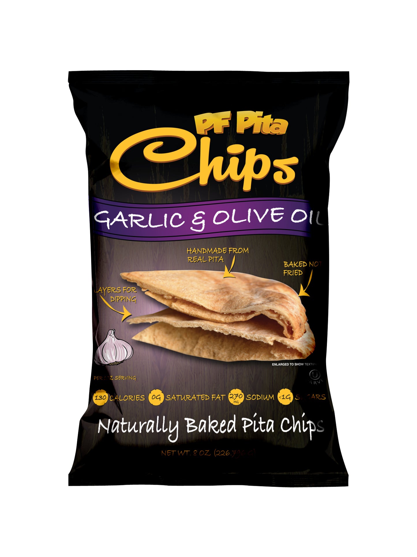 PF Pita Chips " Garlic & Olive Oil "